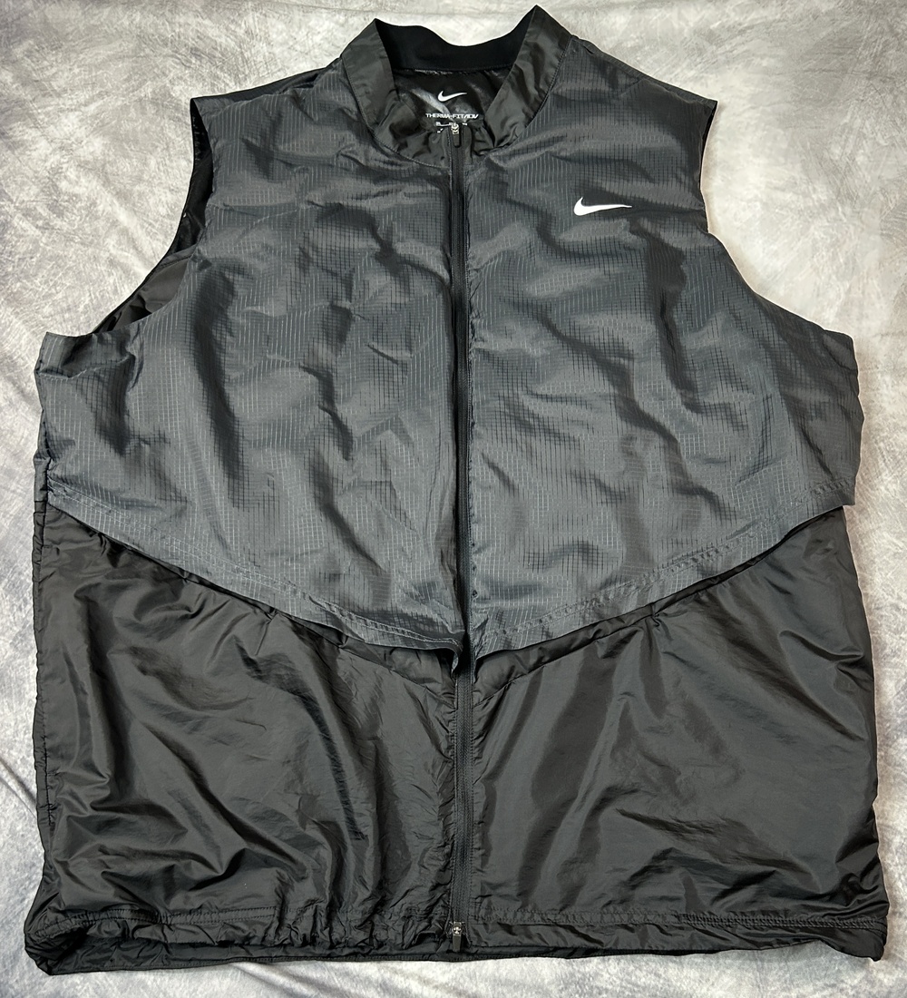 Nike Therma-FIT ADV Vest Mens 3XL Black Down Puffer Full Zip Outdoor Running